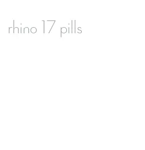 rhino 17 pills