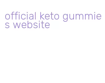 official keto gummies website