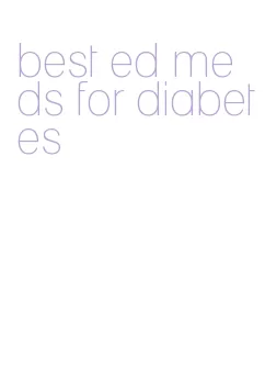 best ed meds for diabetes