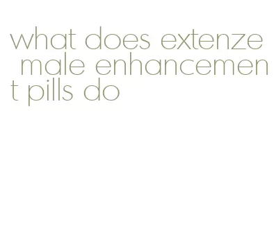 what does extenze male enhancement pills do