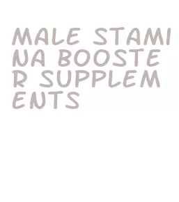 male stamina booster supplements