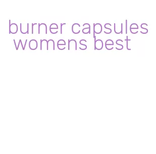burner capsules womens best