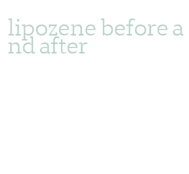 lipozene before and after