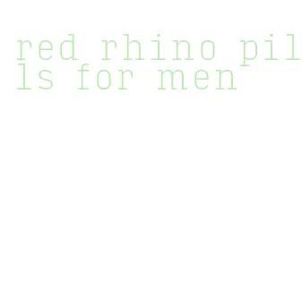 red rhino pills for men