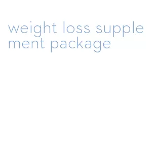 weight loss supplement package