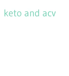 keto and acv