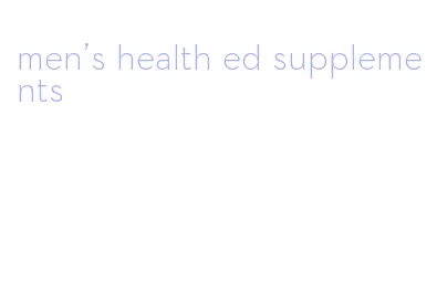 men's health ed supplements