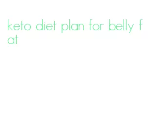 keto diet plan for belly fat