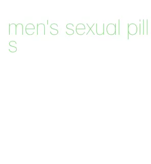 men's sexual pills