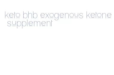 keto bhb exogenous ketone supplement