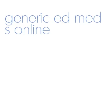 generic ed meds online