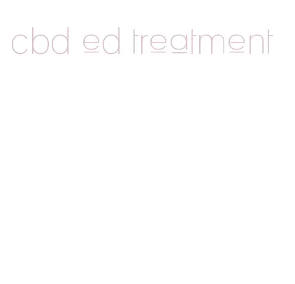 cbd ed treatment