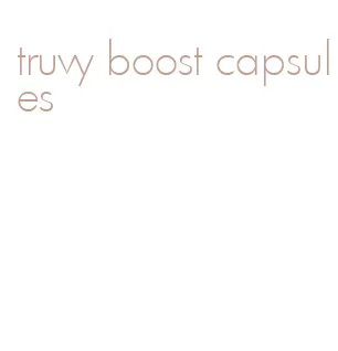 truvy boost capsules