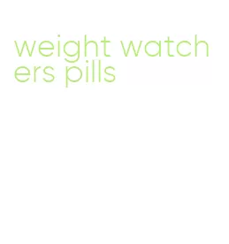 weight watchers pills