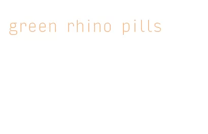 green rhino pills