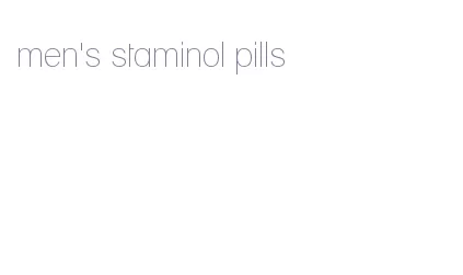 men's staminol pills