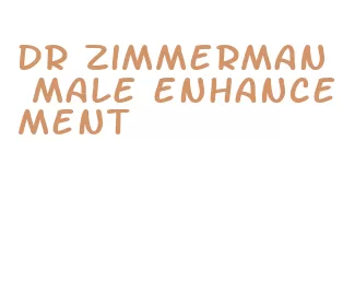 dr zimmerman male enhancement