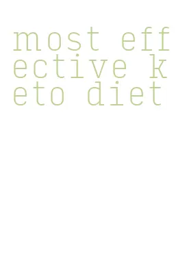 most effective keto diet