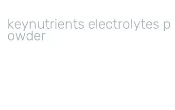 keynutrients electrolytes powder
