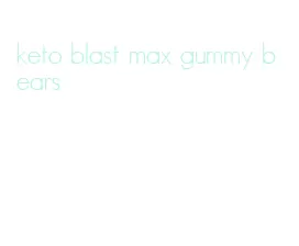 keto blast max gummy bears