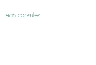 lean capsules