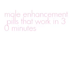 male enhancement pills that work in 30 minutes