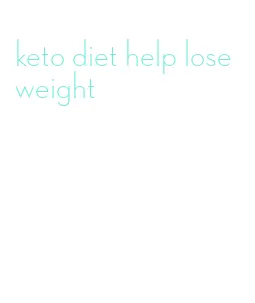 keto diet help lose weight