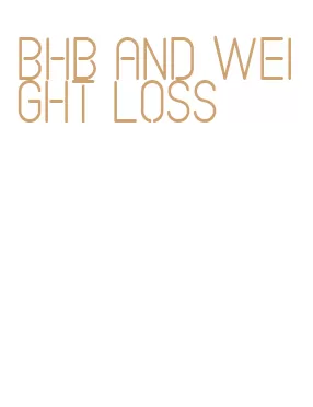 bhb and weight loss