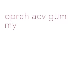 oprah acv gummy