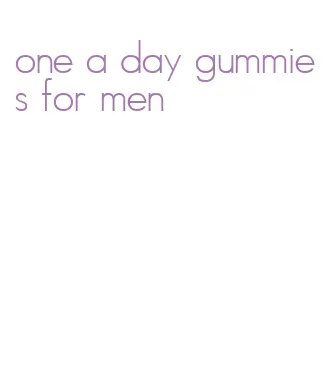 one a day gummies for men