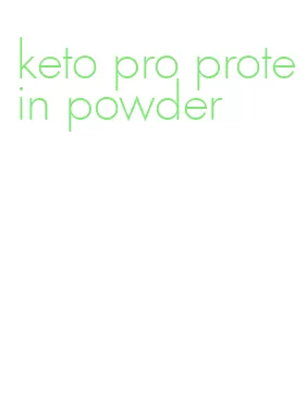 keto pro protein powder