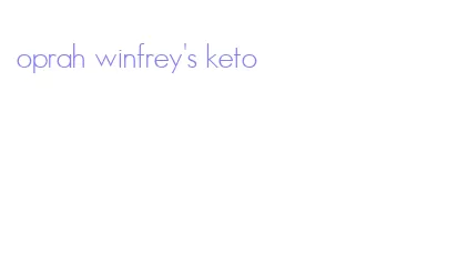oprah winfrey's keto
