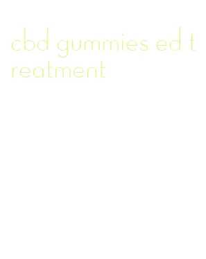 cbd gummies ed treatment