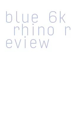 blue 6k rhino review