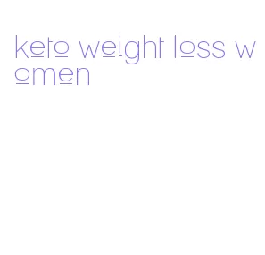 keto weight loss women