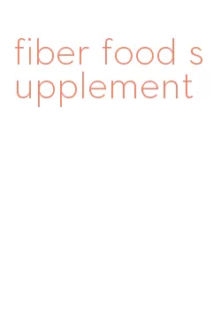 fiber food supplement