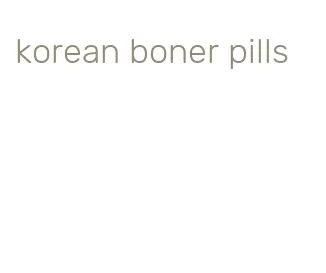 korean boner pills