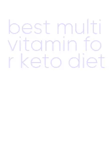 best multivitamin for keto diet