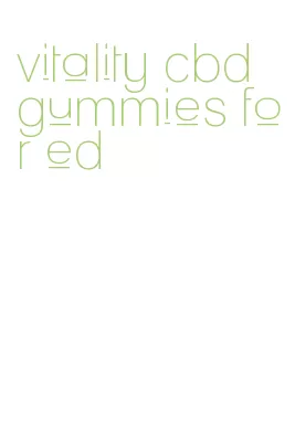 vitality cbd gummies for ed