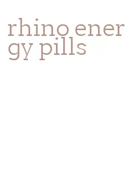 rhino energy pills