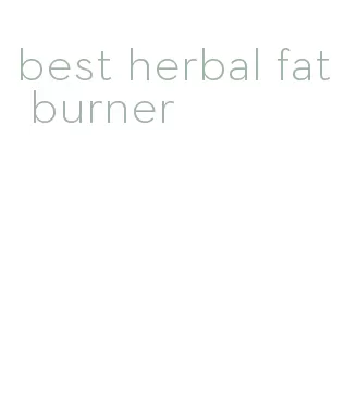 best herbal fat burner