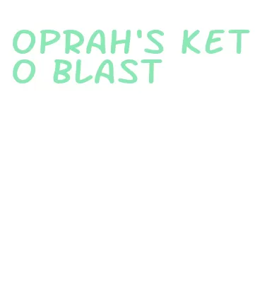oprah's keto blast