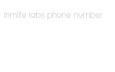 trimlife labs phone number