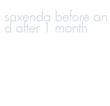 saxenda before and after 1 month