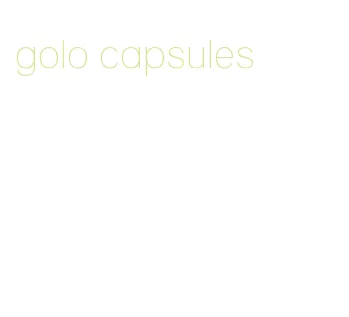 golo capsules