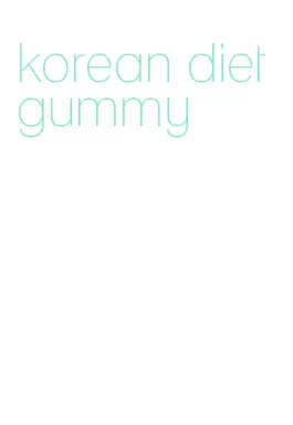 korean diet gummy