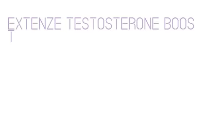 extenze testosterone boost