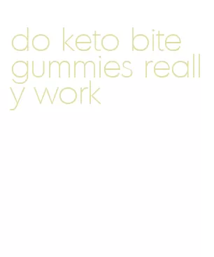 do keto bite gummies really work