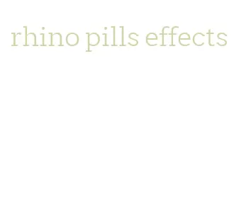 rhino pills effects