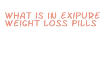 what is in exipure weight loss pills